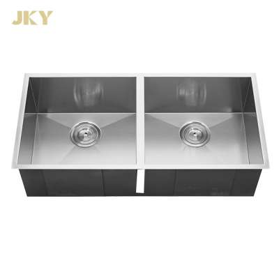 Large 5050 Double Bowl Handmade Stainless Steel Sink Custom Made