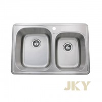 Double Bowl Malaysia Stainless Steel Inox kitchen trough Sink