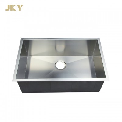 Brushed Single Supplier Silver Cheap Rectangular Undermount Sink Stainless Steel Kitchen