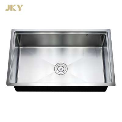 16G Single Bowl Undermount Handmade Stainless Steel Kitchen Sink