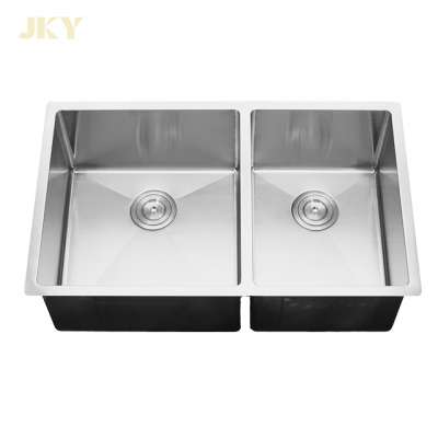 Undermoutn Double Premium Welding Handmade Industrial Stainless Steel Sink