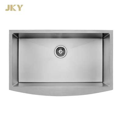 33 Inch Single Bowl Farmhouse  Stainless Steel Kitchen Nano Sink