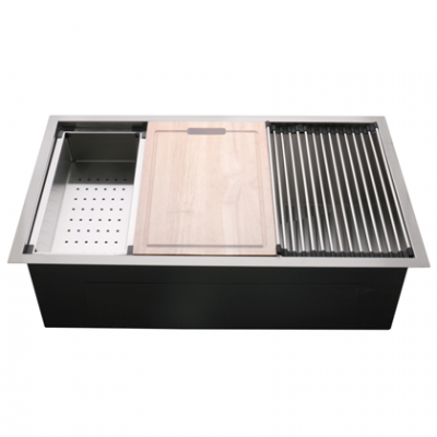 Malaysia Undermount Single Bowl Workstation Stainless Steel Kitchen Sink